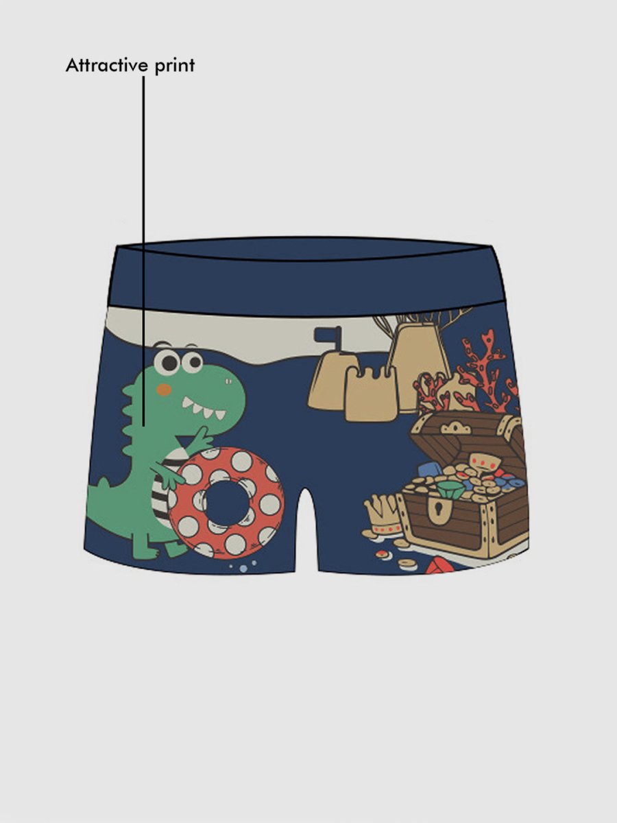Little Surprise Box 2 PCS Under Sea theme Tshirt & Shorts set Swimwear for Kids & Toddlers - LSB-SW-2PKKUNDERSEA110
