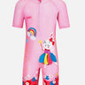 Little Surprise Box 3D Pink Rabbit Fairy Print Swimwear for Kids & Toddlers with UPF 50+ - LSB-SW-KK3DFAIRYRABT110