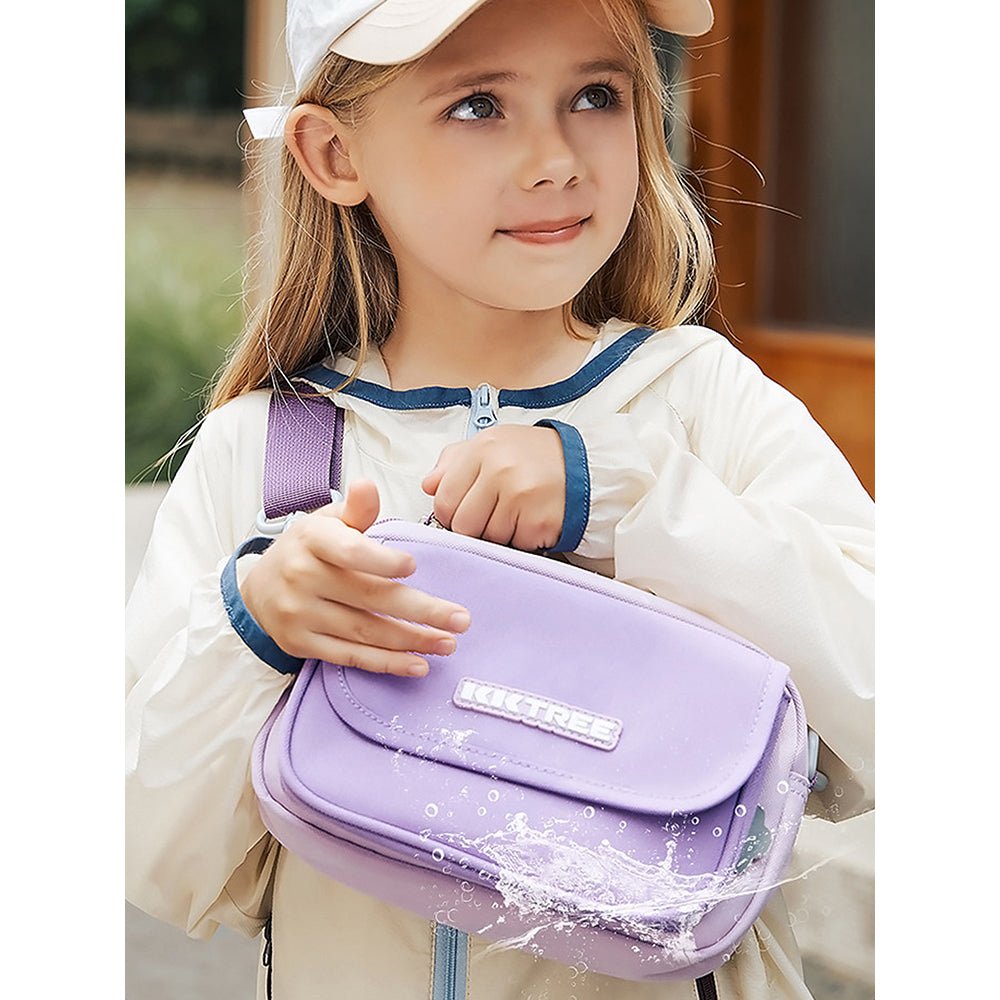 Little Surprise Box Canvas Material Casual Sling Bag for Kids - LSB-BG-KKLILACSLING