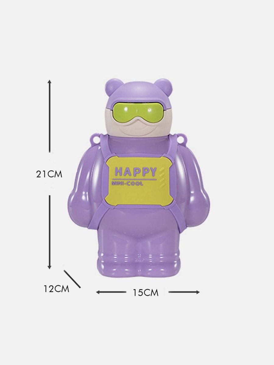 Little Surprise Box Happy Ted Stainless Steel Water Bottle for Kids - LSB-WB-PURHAPPYTED