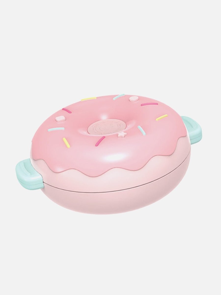 Little Surprise Box Kids Stainless Steel Donut Shaped Double insulated Lunch Box - LSB-LB-DONUT-PINK