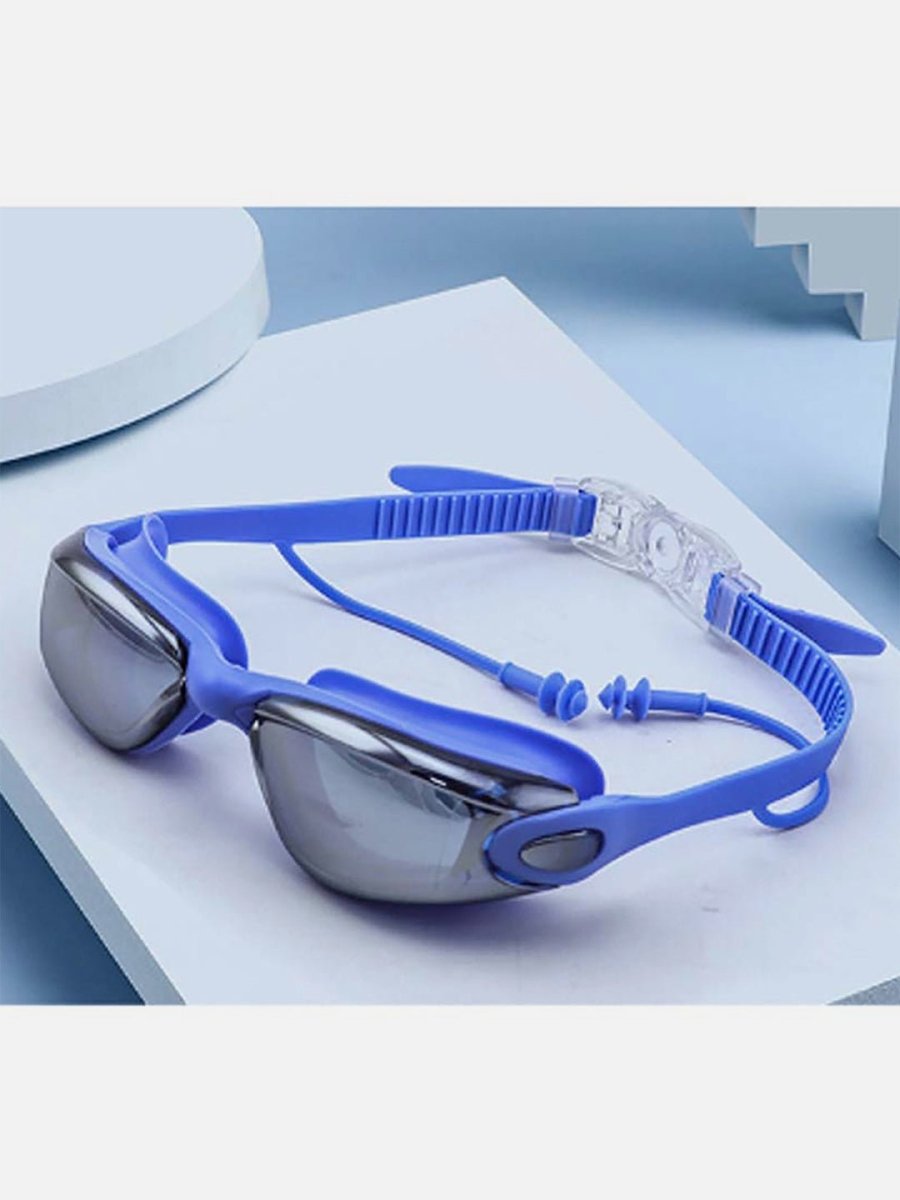 Little Surprise Box Milky Finish Frame UV protected Unisex Swimming Goggles - LSB-SG-MLKYBLU