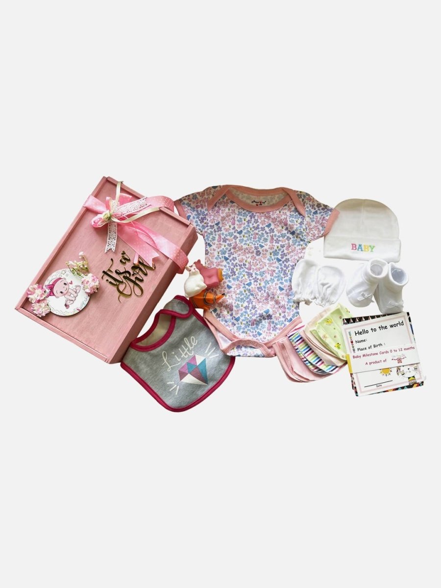 Little Surprise Box- Newborn Baby Hamper Gift Set - LSB-NBH-PINK