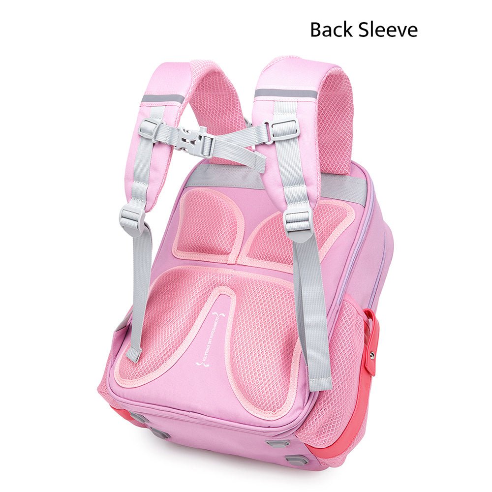 Little Surprise Box,3 stripes Ergonomic School Backpack for Kids. - LSB-BG-PNPUR3STRP