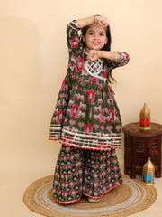 Madhu Mala Anarkali Kurta Sharara Set