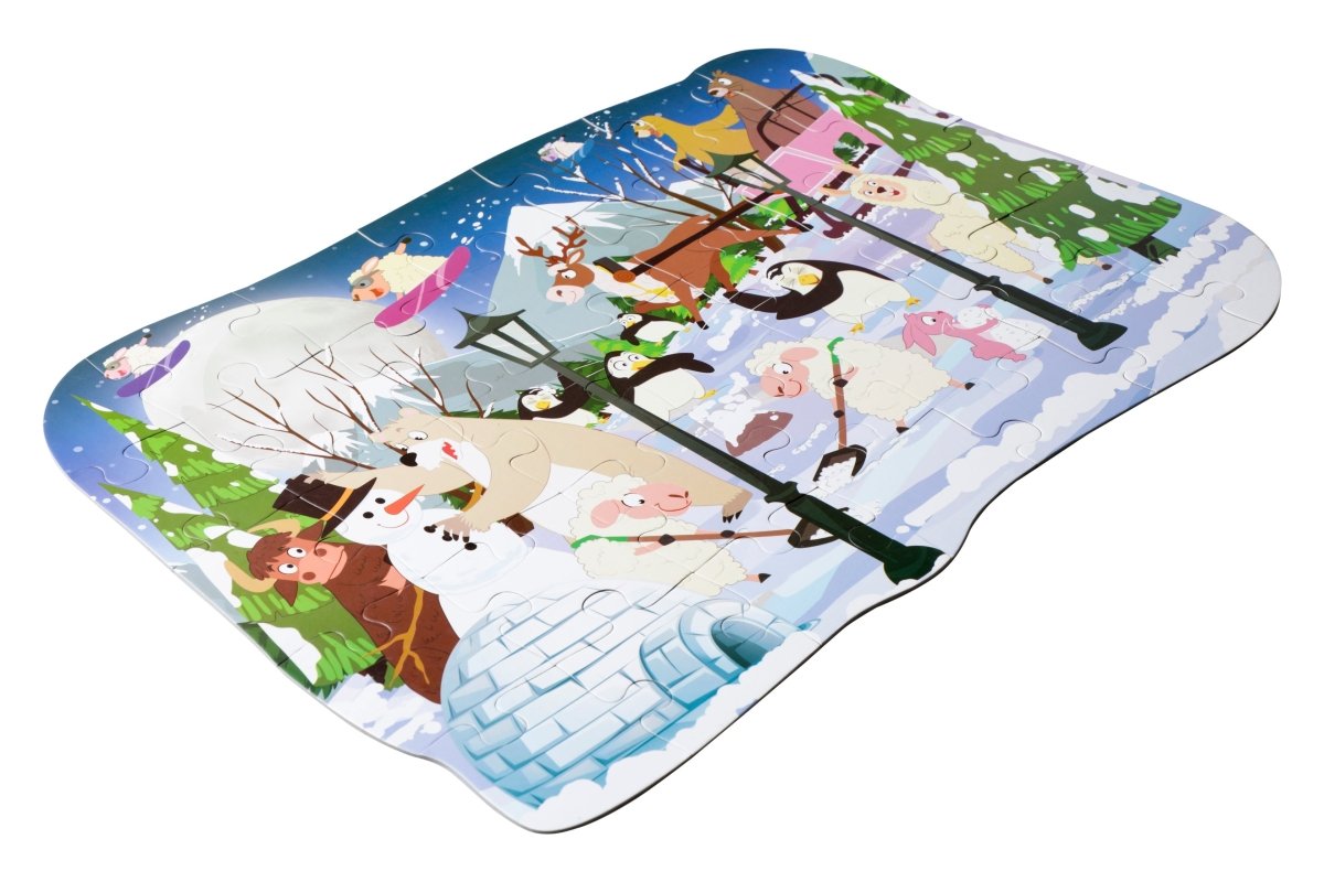 Majestic Book Club SNOW ANIMALS-PUZZLE PLAY - 3598223