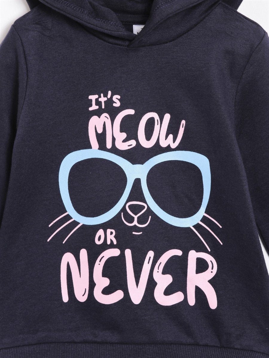 Meow or Never Hooded Sweatshirt - KS-MWNVR-0-6