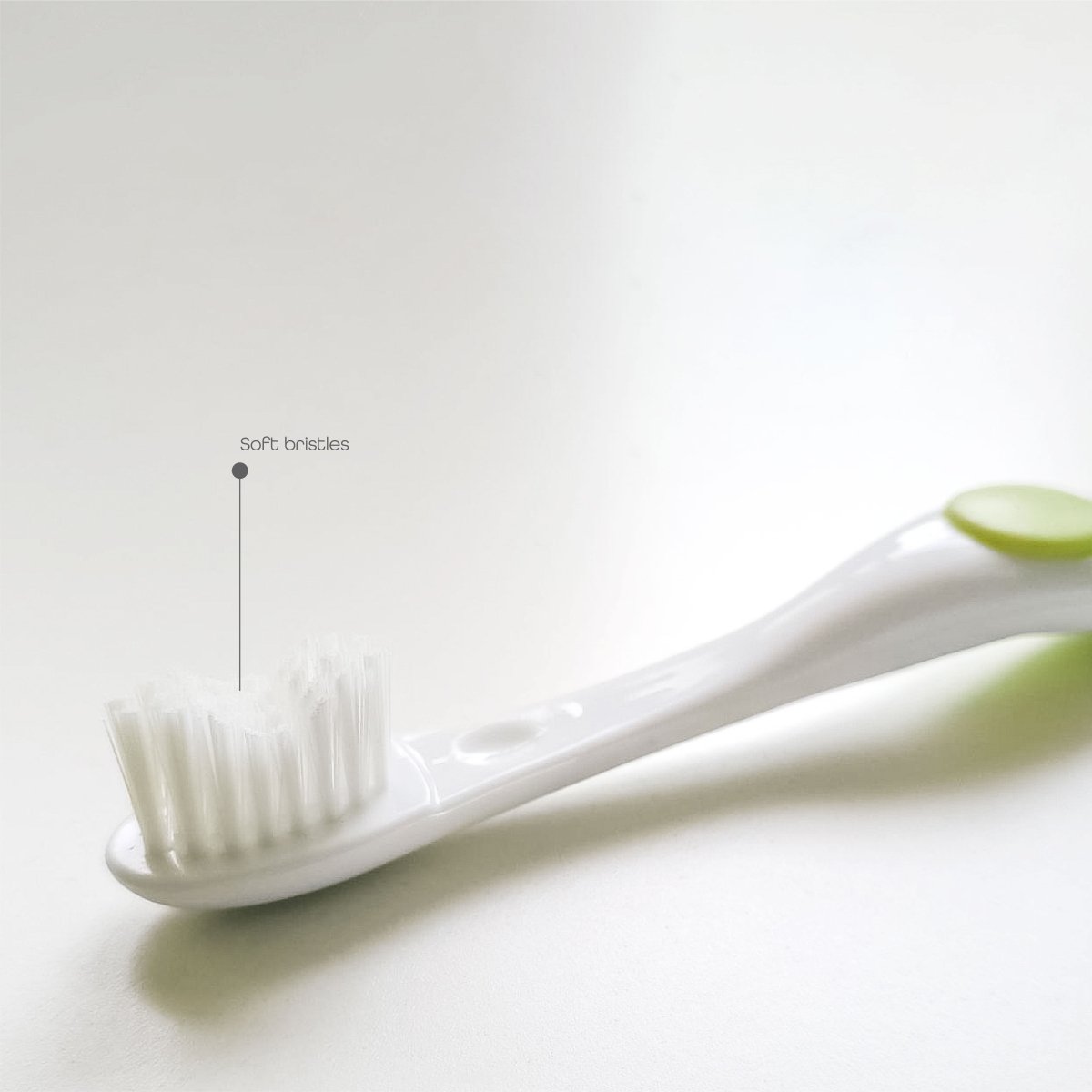 Moon 2 Toddler Toothbrush Tooth Brush white - MNBSHWT03