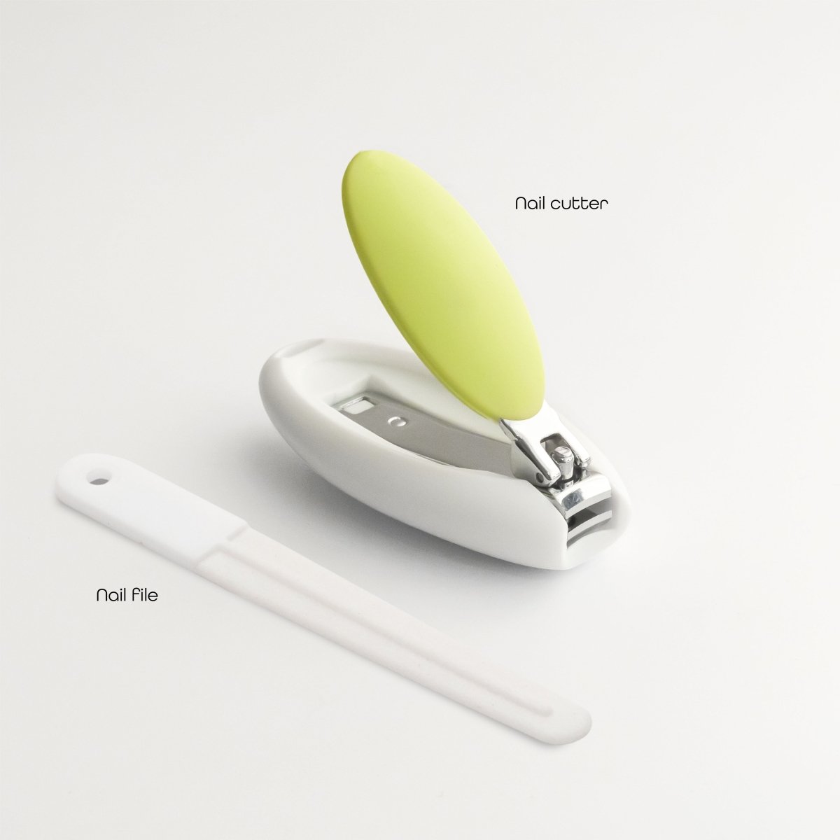 Moon Nail Clipper & File Grooming White & Green