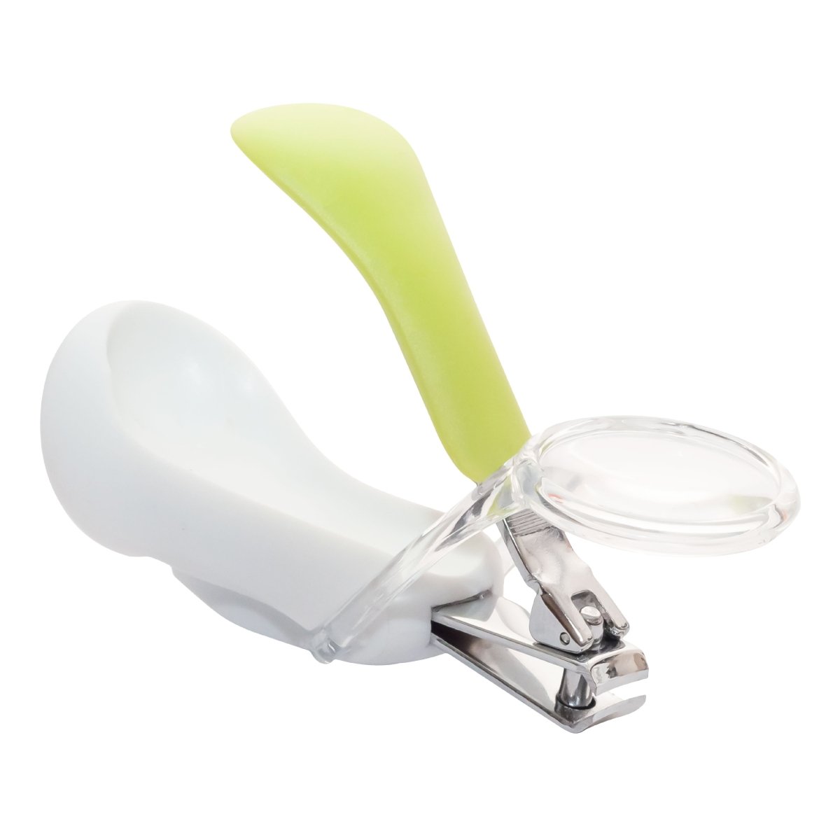 Moon Nail Clipper with Magnifier Grooming White & Green - MNBSHGR07