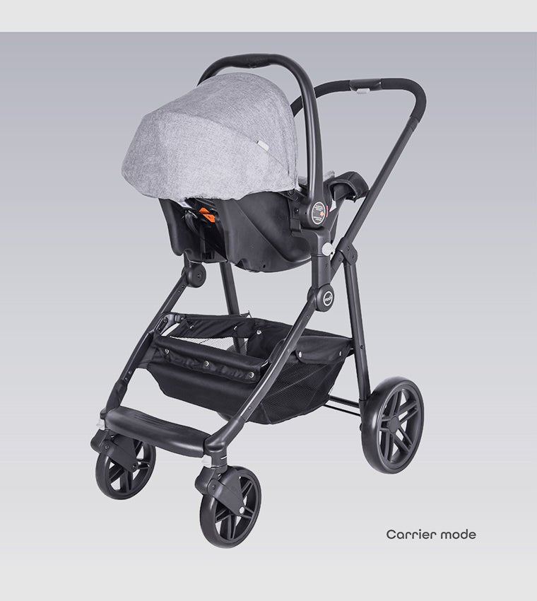 Moon Tres 3in1 Travel System Lite Grey Birth to 15 kg - MNNPRMT23