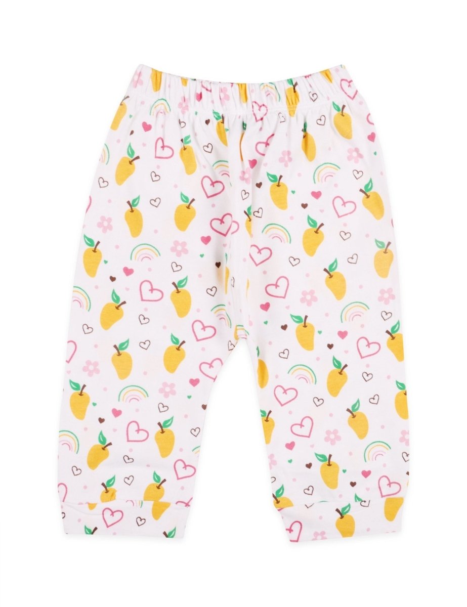 Newborn and Infant Pajama Set Combo of 3: Berry Bites-Fruitilicious-Mango Mia - IPS-3-BBFM-0-3