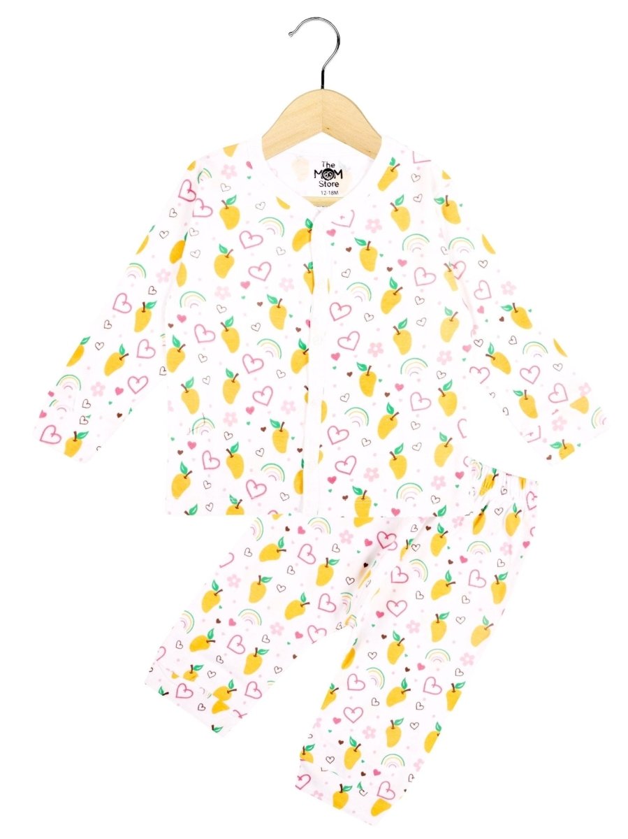 Newborn and Infant Pajama Set Combo of 3: Summer Melon-Berry Bites-Mango Mia - IPS3-SBRBM-0-3