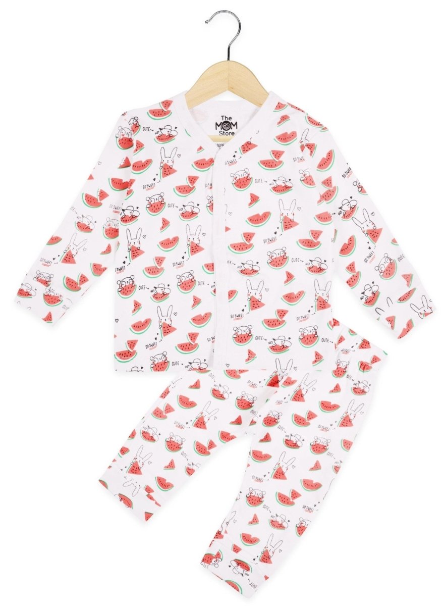 Newborn and Infant Pajama Set Combo of 3: Summer Melon-Berry Bites-Mango Mia - IPS3-SBRBM-0-3