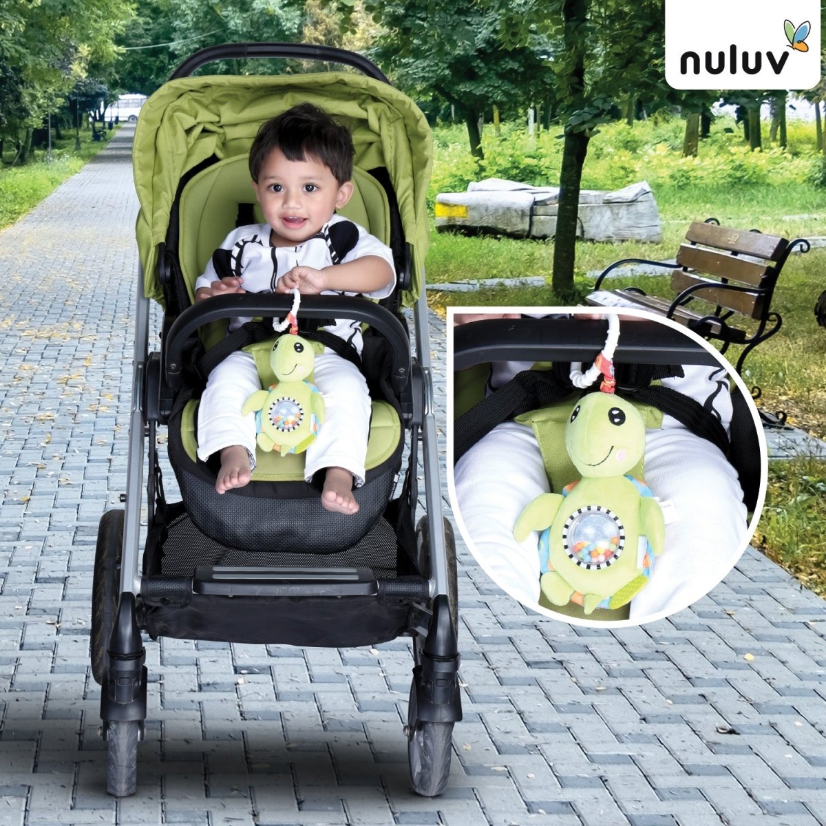 Nuluv Jittery Turtle- Rattle stroller toy - NU-I-0005