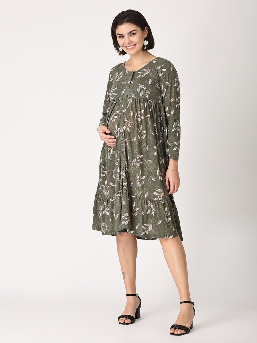 Olive Garden Maternity and Nursing Dress - DRS-OLVGN-S