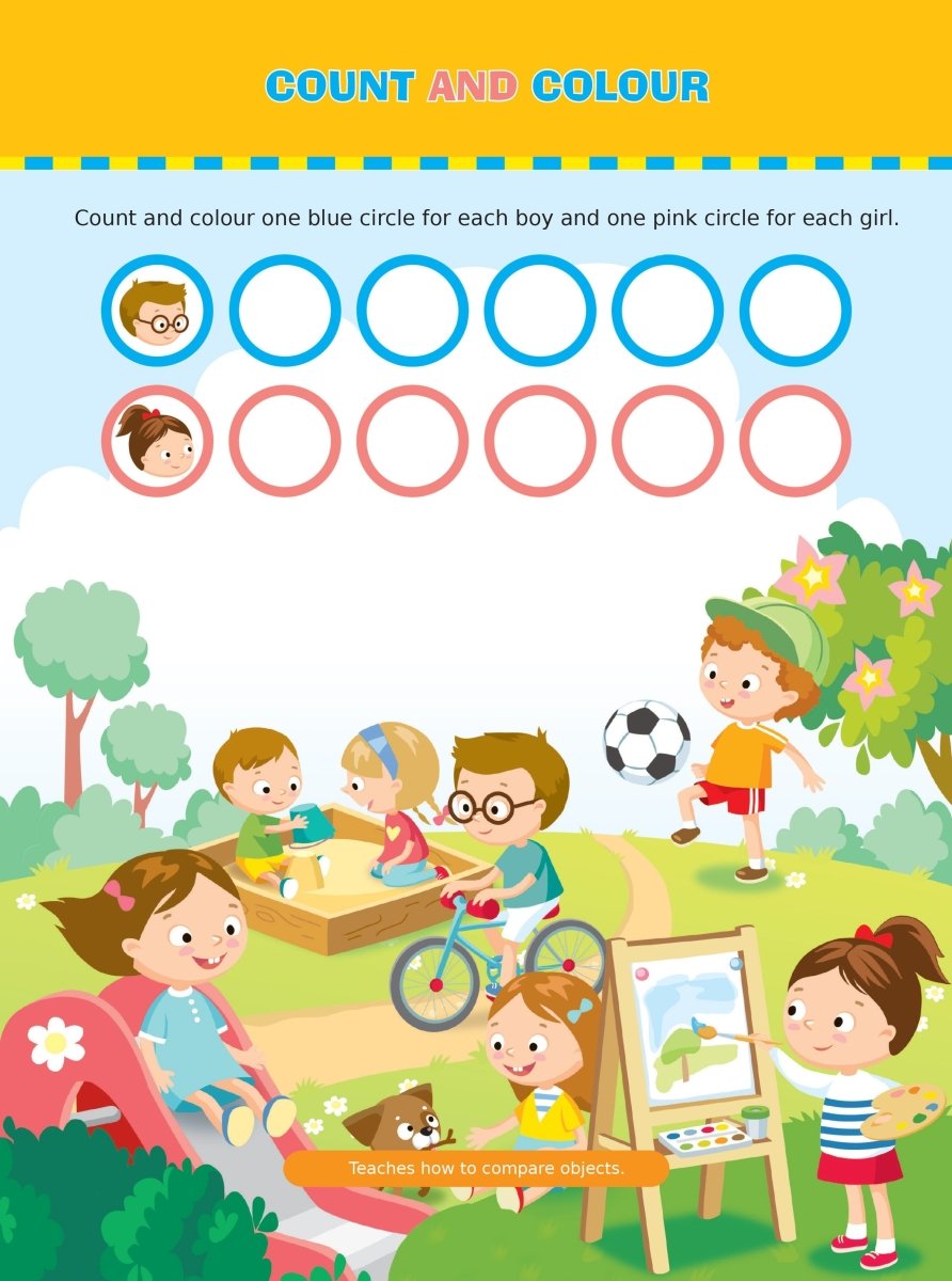 Om Books International Brain Games for Kids : Brain Games Activity Book Level 1 : Book-1 - 9789352769216