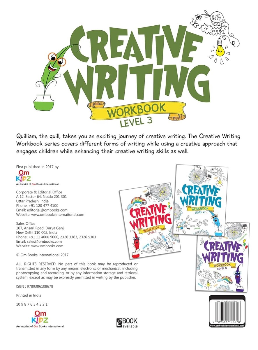 Om Books International Creative Writing Workbook Grade 3 - 9789386108678