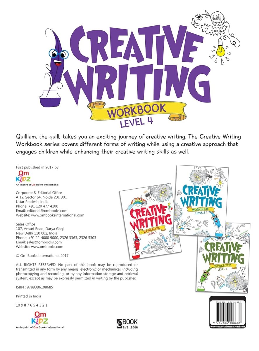 Om Books International Creative Writing Workbook Grade 4 - 9789386108685