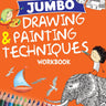 Om Books International Drawing & Painting : Jumbo Drawing & Painting Techniques Workbook - 9789386108074