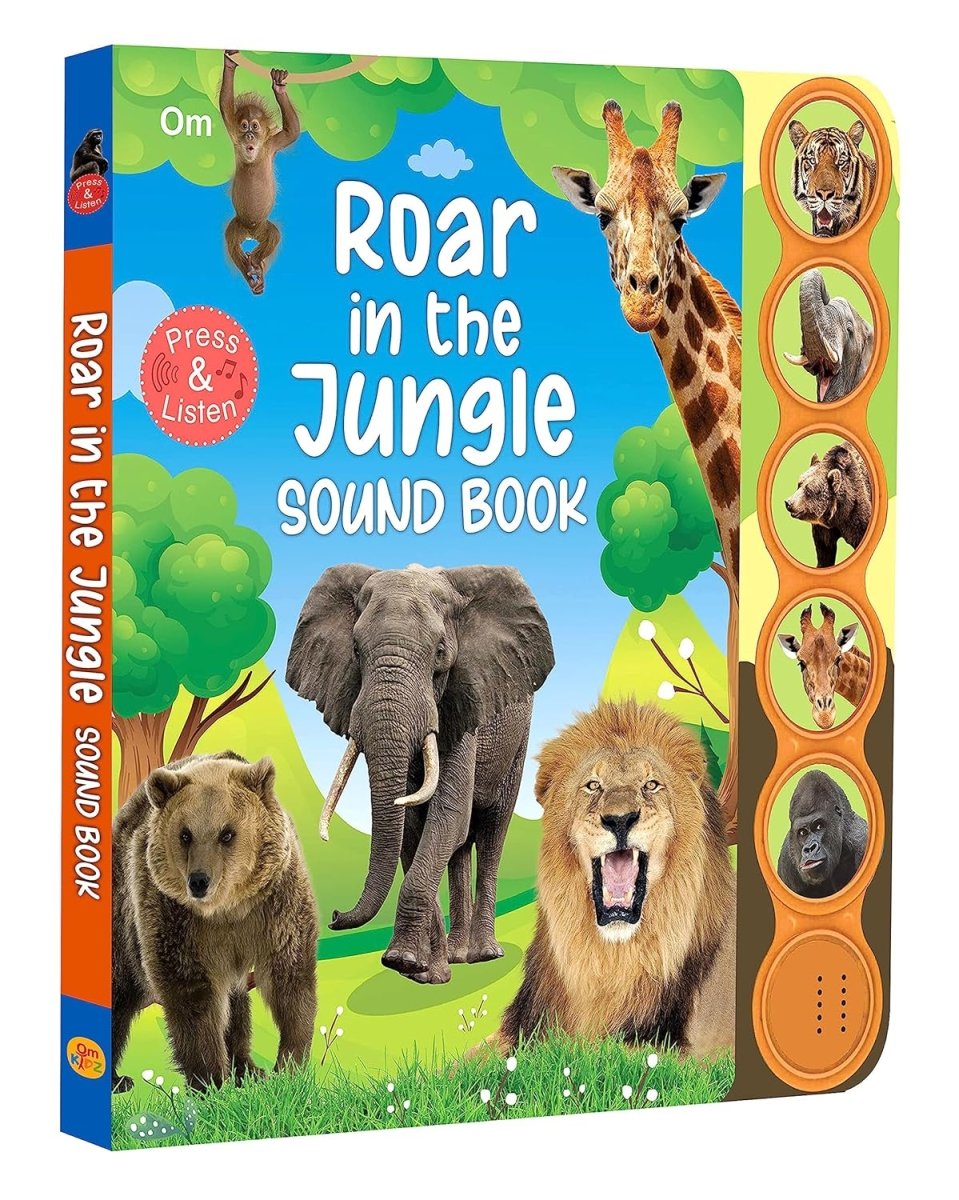 Om Books International Roar in the Jungle Sound Book ( Board book ) - 9789386410726