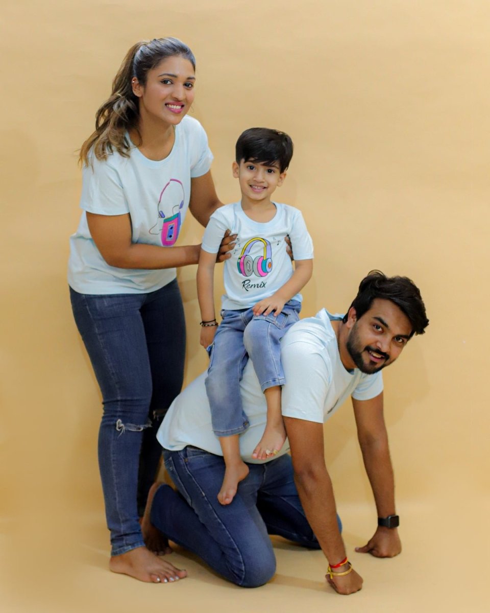 Original Family Matching Family T-shirt - Combo of 3 - TWN3-SS-ORGF
