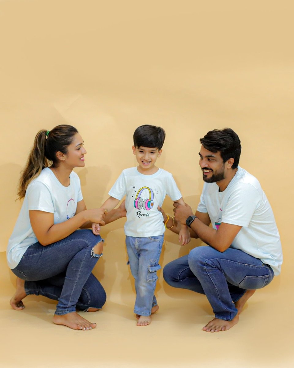 Original Family Matching Family T-shirt - Combo of 3 - TWN3-SS-ORGF
