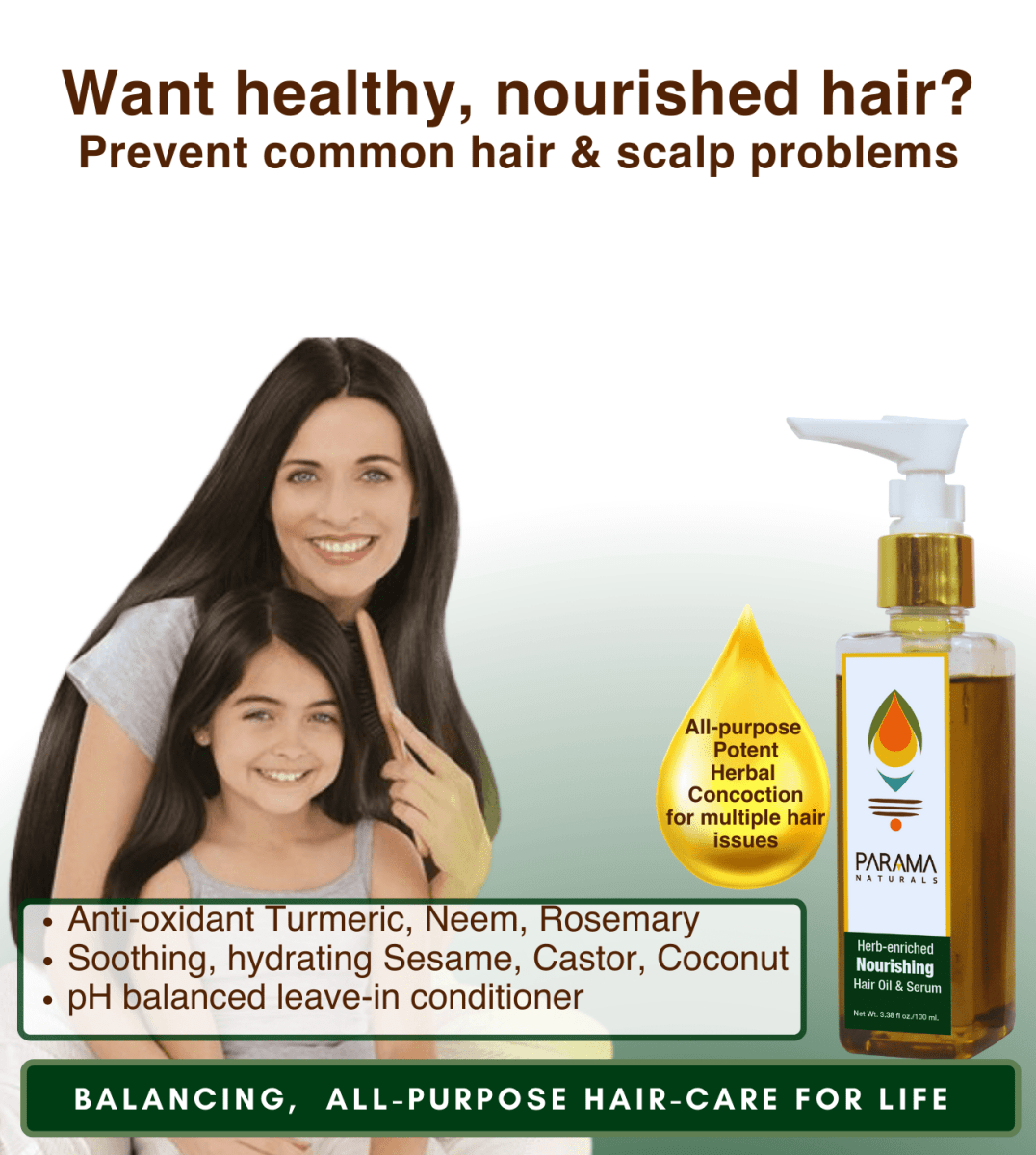 Parama Naturals Nourishing Hair Oil (Serum) - 41116