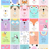 Party Panda Theme Milestone cards- (Pack of 25) - MSCD-PTPND