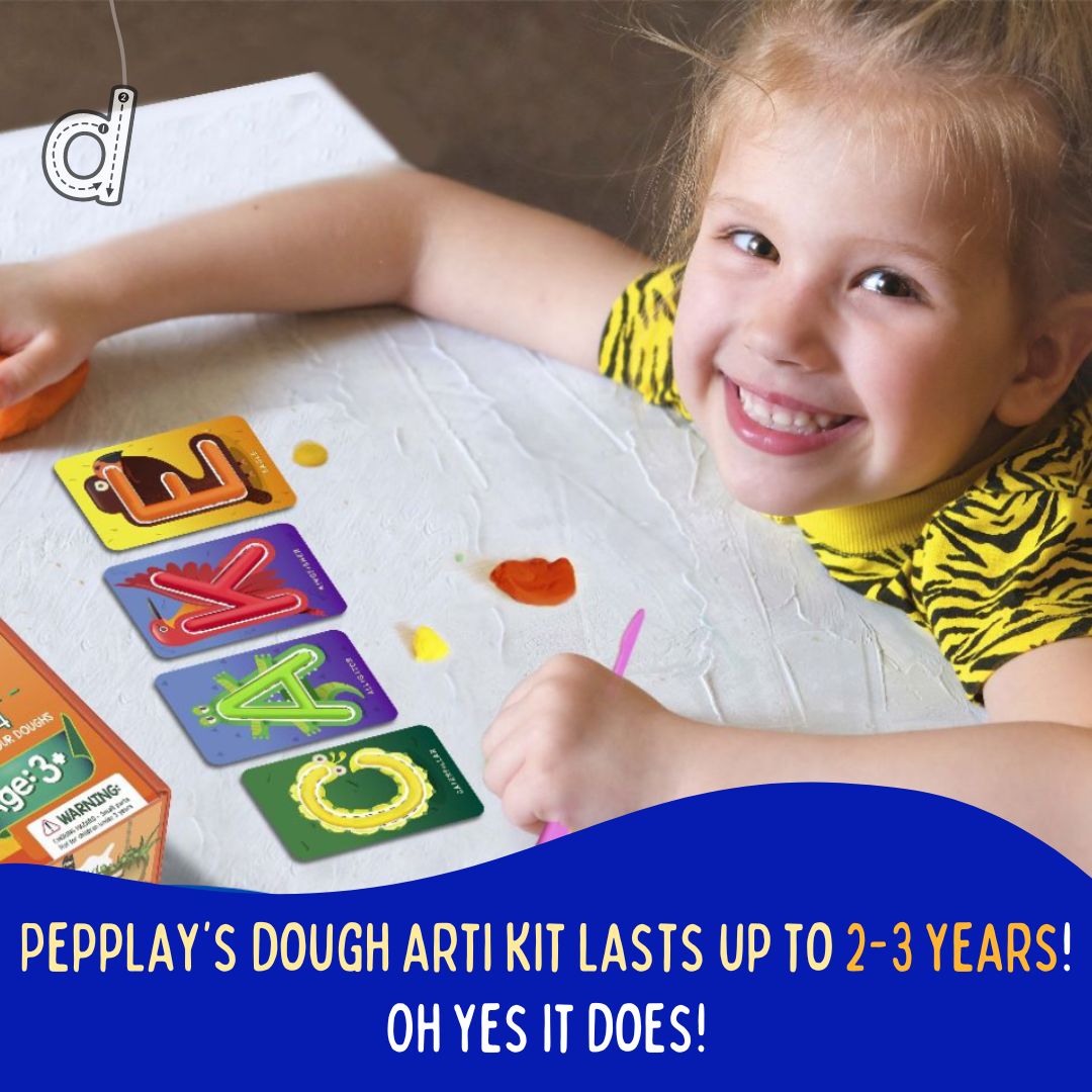 PepPlay Dough Art Kit- Alphabets Jungle Theme - PP20705