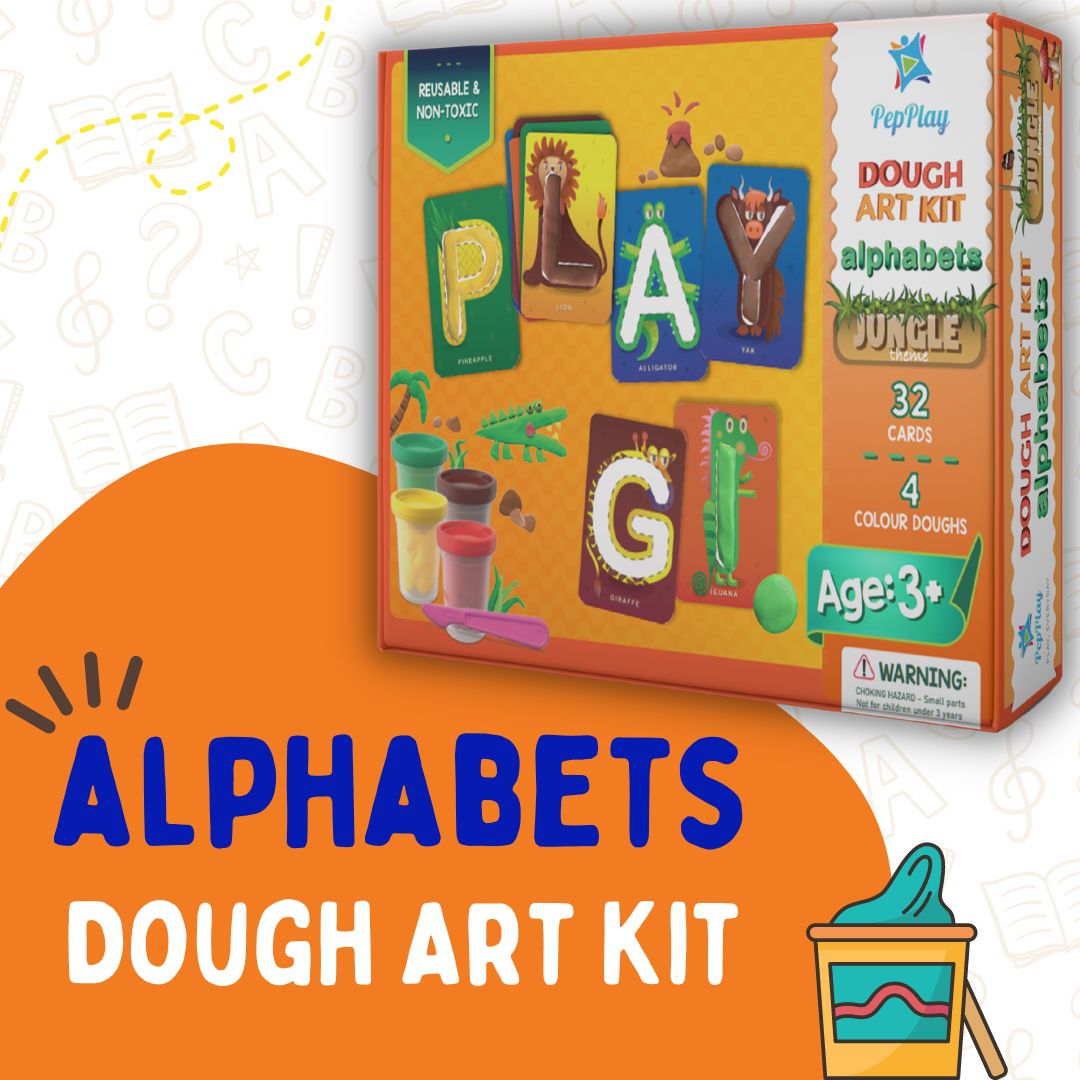 PepPlay Dough Art Kit- Alphabets Jungle Theme - PP20705