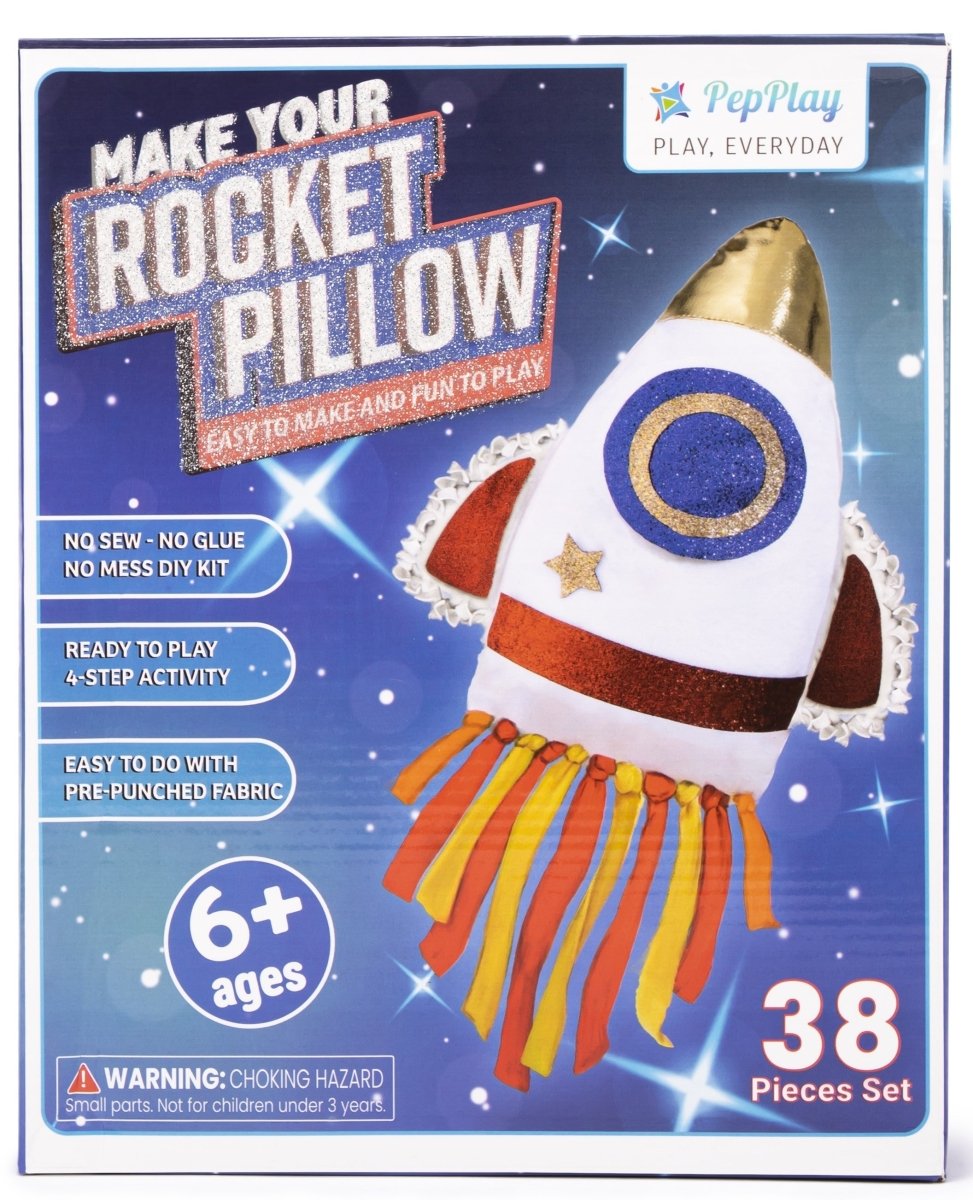 PepPlay Make your Own Rocket Pillow (DIY Easy To Make Activity Kit) - PP20707