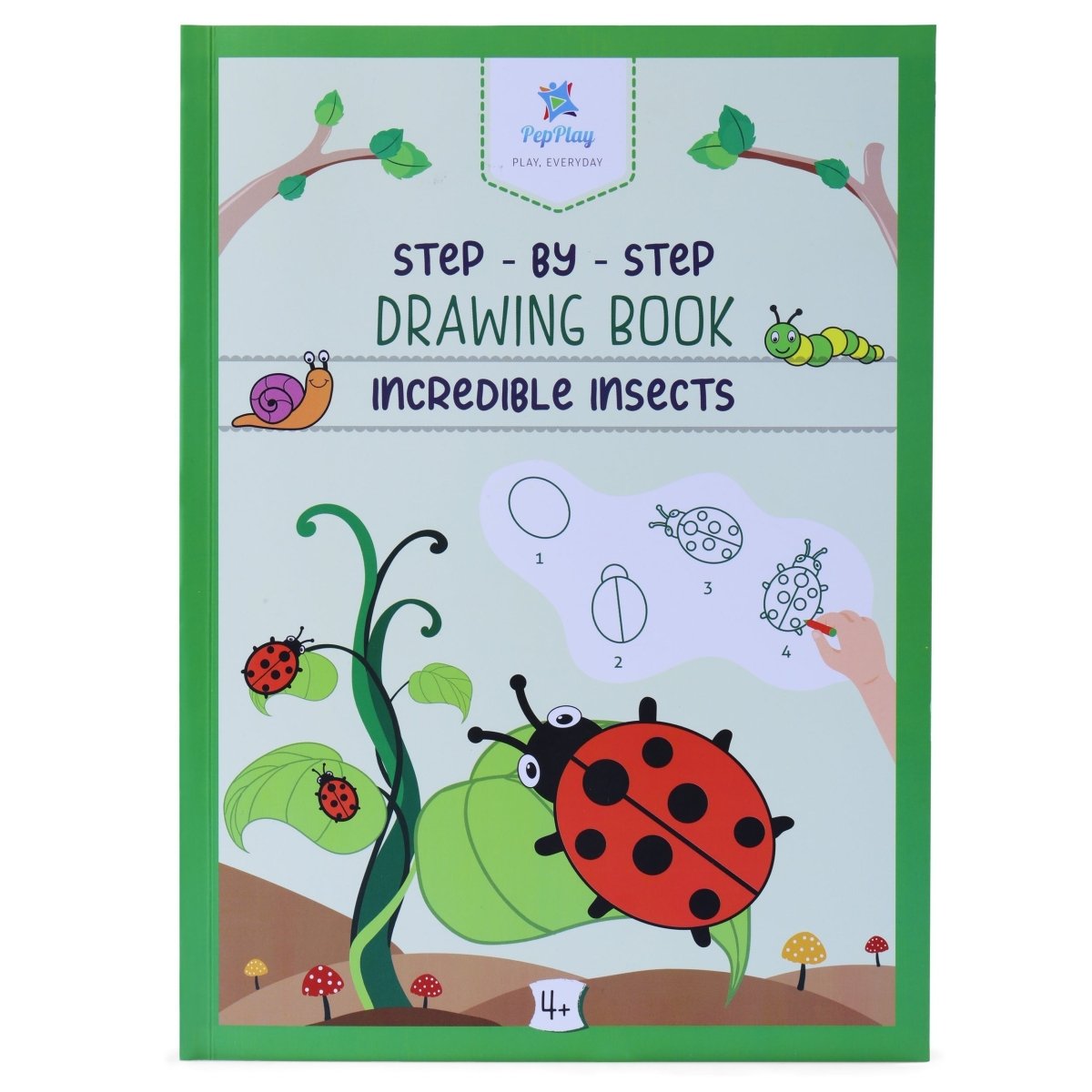 PepPlay Step by Step Drawing Book- Incredible Insects Theme - PP20501