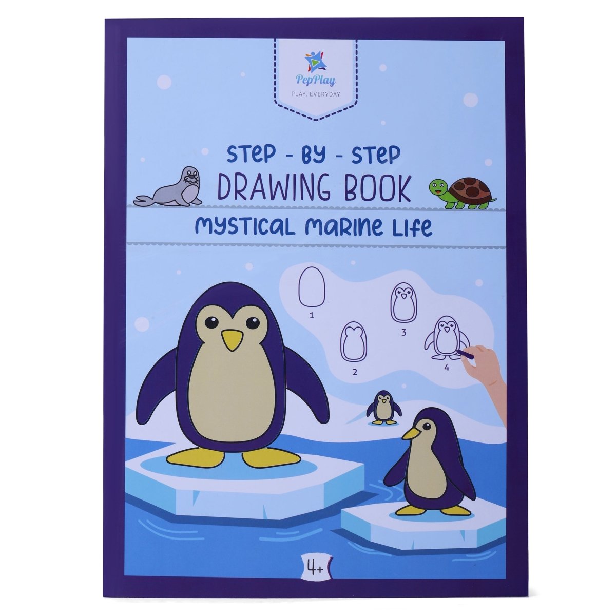 PepPlay Step by Step Drawing Book- Mystical Marine Life Theme - PP20503
