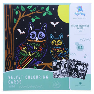 PepPlay Velvet Colouring Cards– Wild Theme - PP20102
