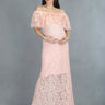 Petal Peach Maternity Dress - DRSP-PTLPH-S