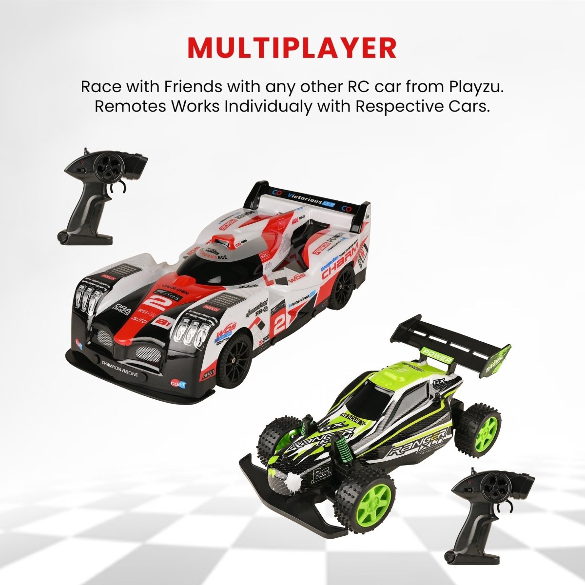 Playzu Auto Racing R/C (1:14) - Red R/C Car - 05599R