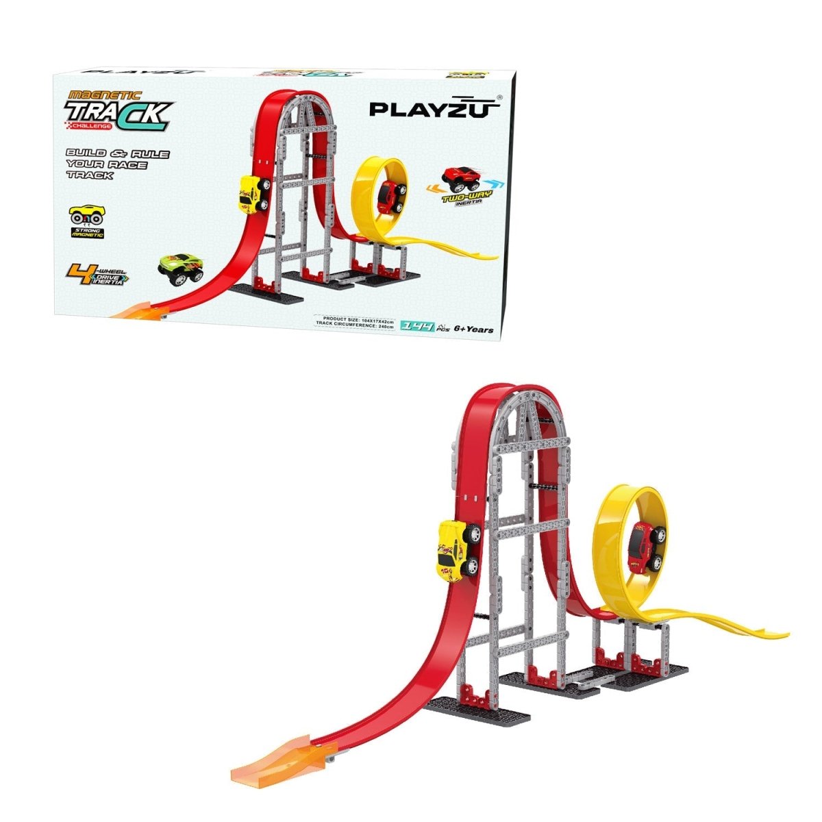 Playzu Magnetic Track Set- 1.5 Loops - 679-601