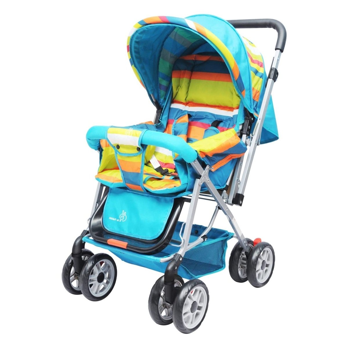 R for Rabbit Lollipop Lite Colorful Baby Stroller- Blue Multicolor - STLPMC2