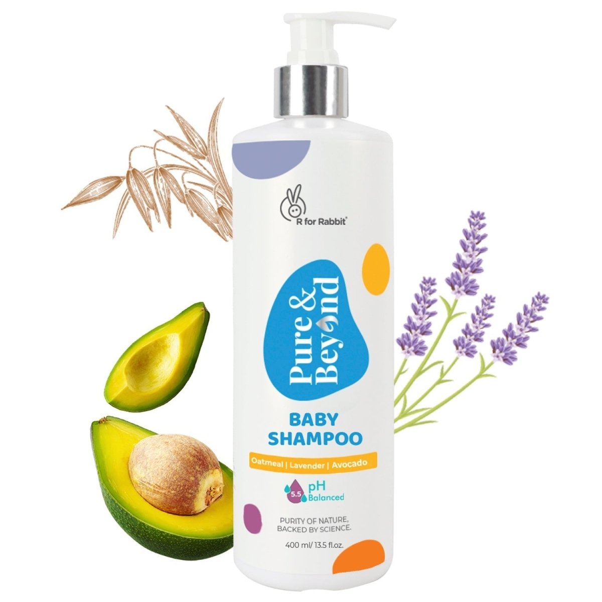 R For Rabbit Pure & Beyond Baby Shampoo - Oatmeal | 400 ml - BSOM4001