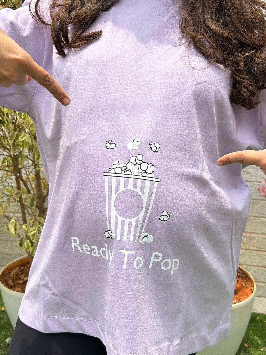 Ready To Pop Oversized Mumma T shirt - MAT-SC-RDPOV-S
