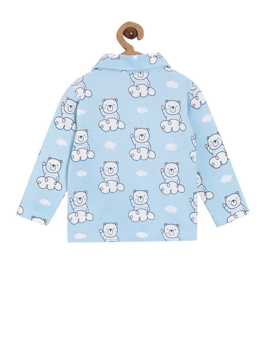 Set Of 2: Hello Bear Matching Pajama Set for Mom and Baby - TWPJ-HLBR