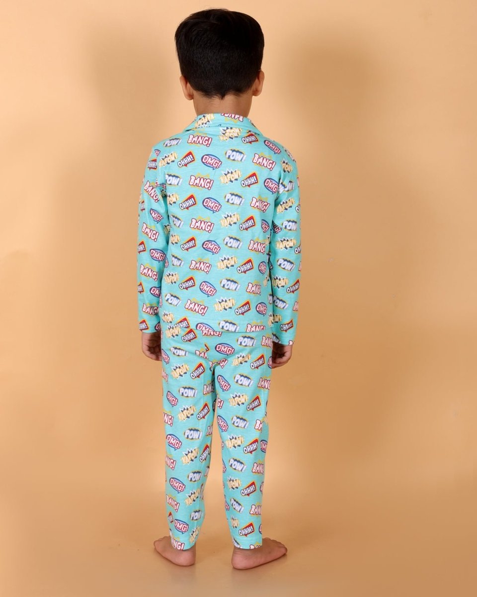 Set Of 2: Mighty Fighter Matching Pajama Set For Mom And Baby - TWN2-MGTFT