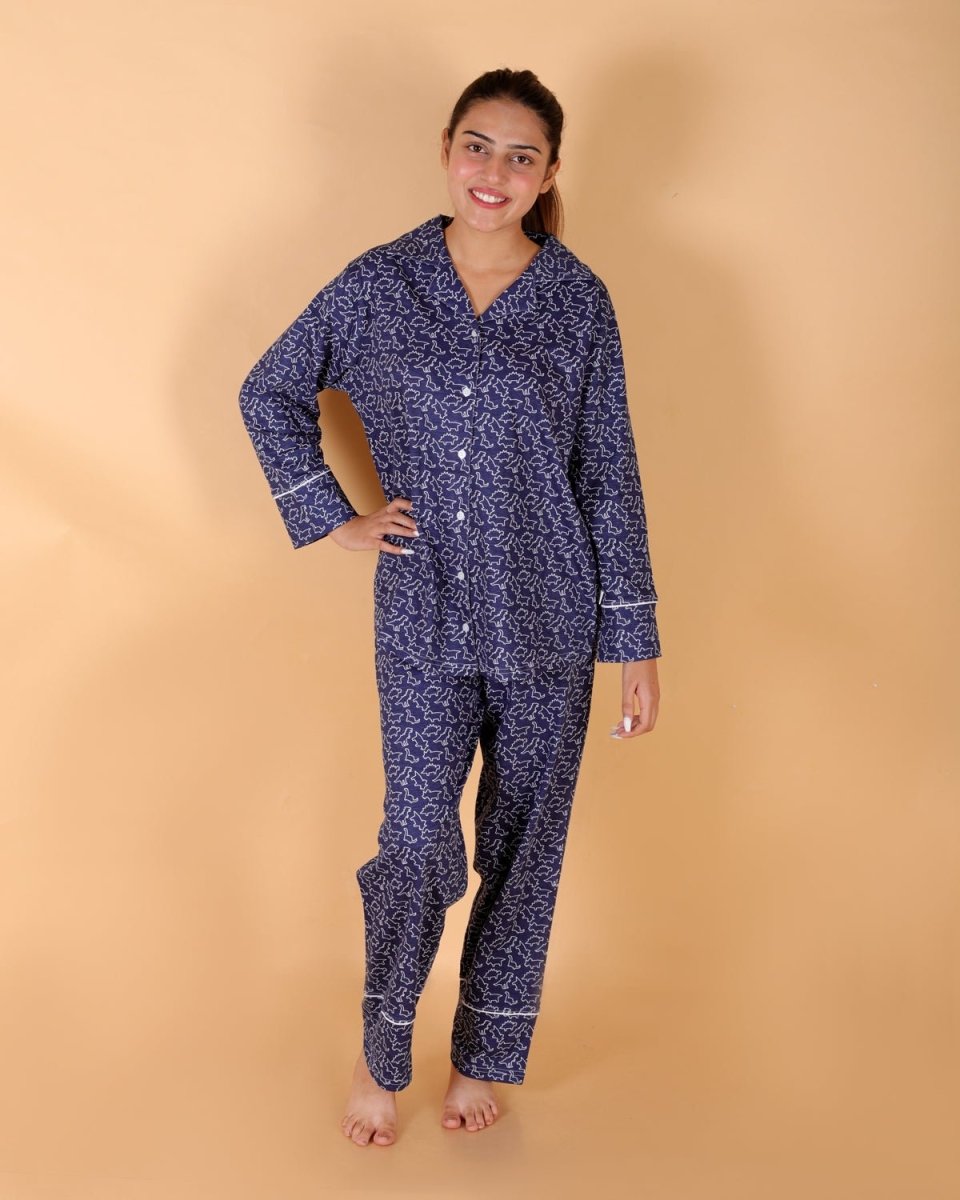 Set Of 3: Dinos Rule Matching Pajama Set For Mom And Baby - TWN3-DINRL