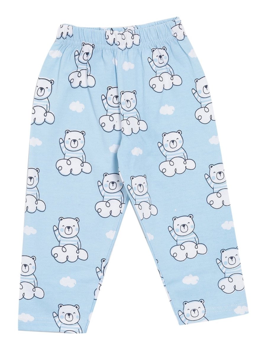 Set Of 3: Hello Bear Matching Pajama Set for Mom and Baby - TWPJ-3-HLBR