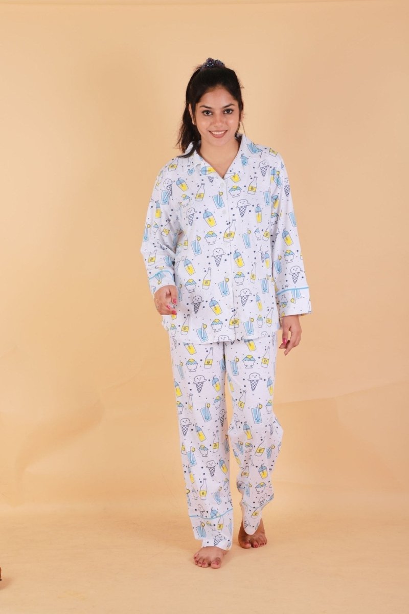 Set Of 3: My Smoothie Matching Pajama Set for Mom and Baby - TWPJ-3-MYSM
