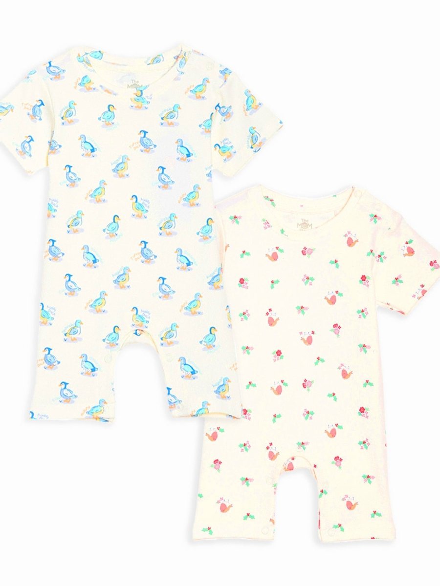 Shorts Romper Combo of 2: Duck Tales-Birdie & Blossom - ROM2-PB-DTBB-PM