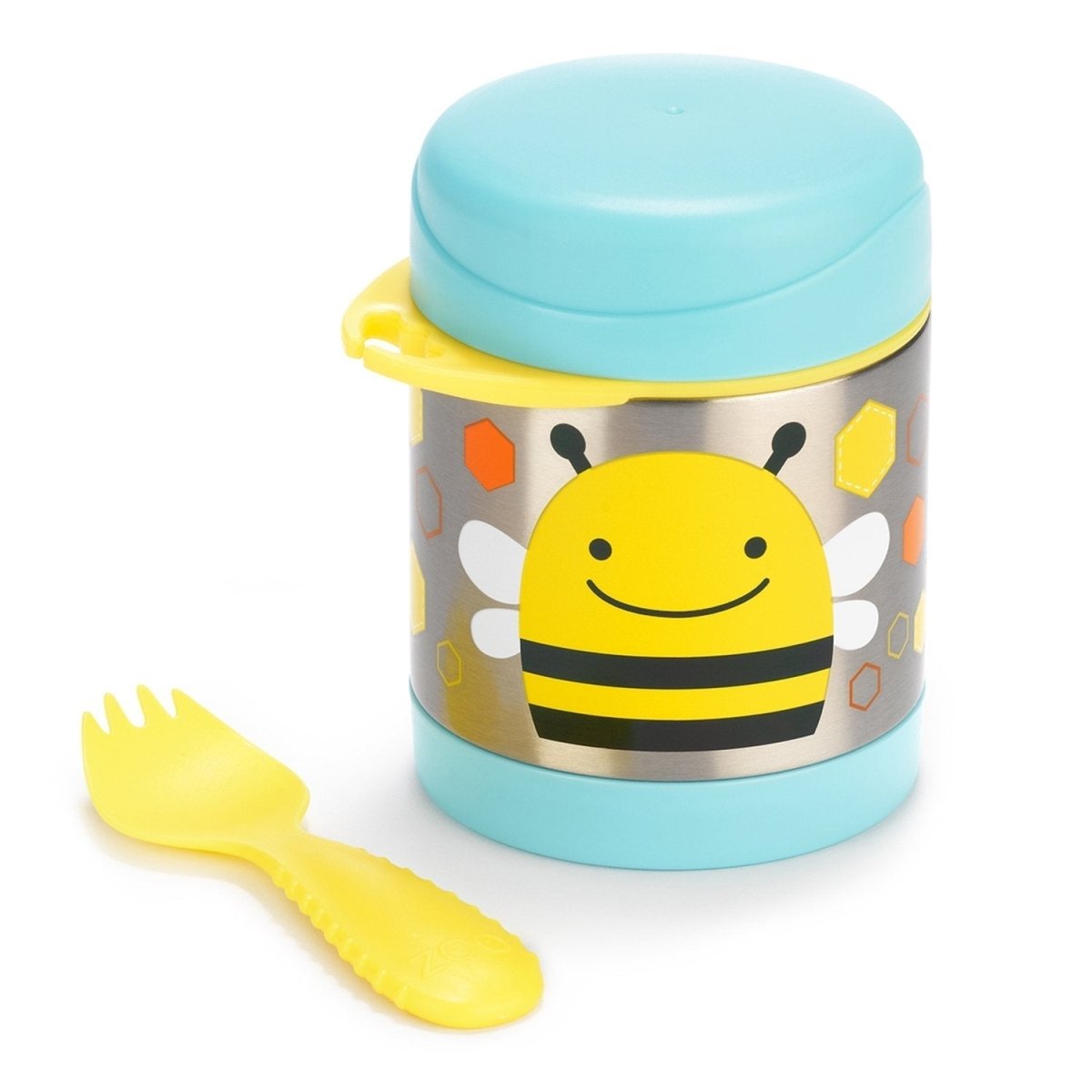 Skip Hop Zoo Insulated Little Kid Food Jar - Bee - 252379