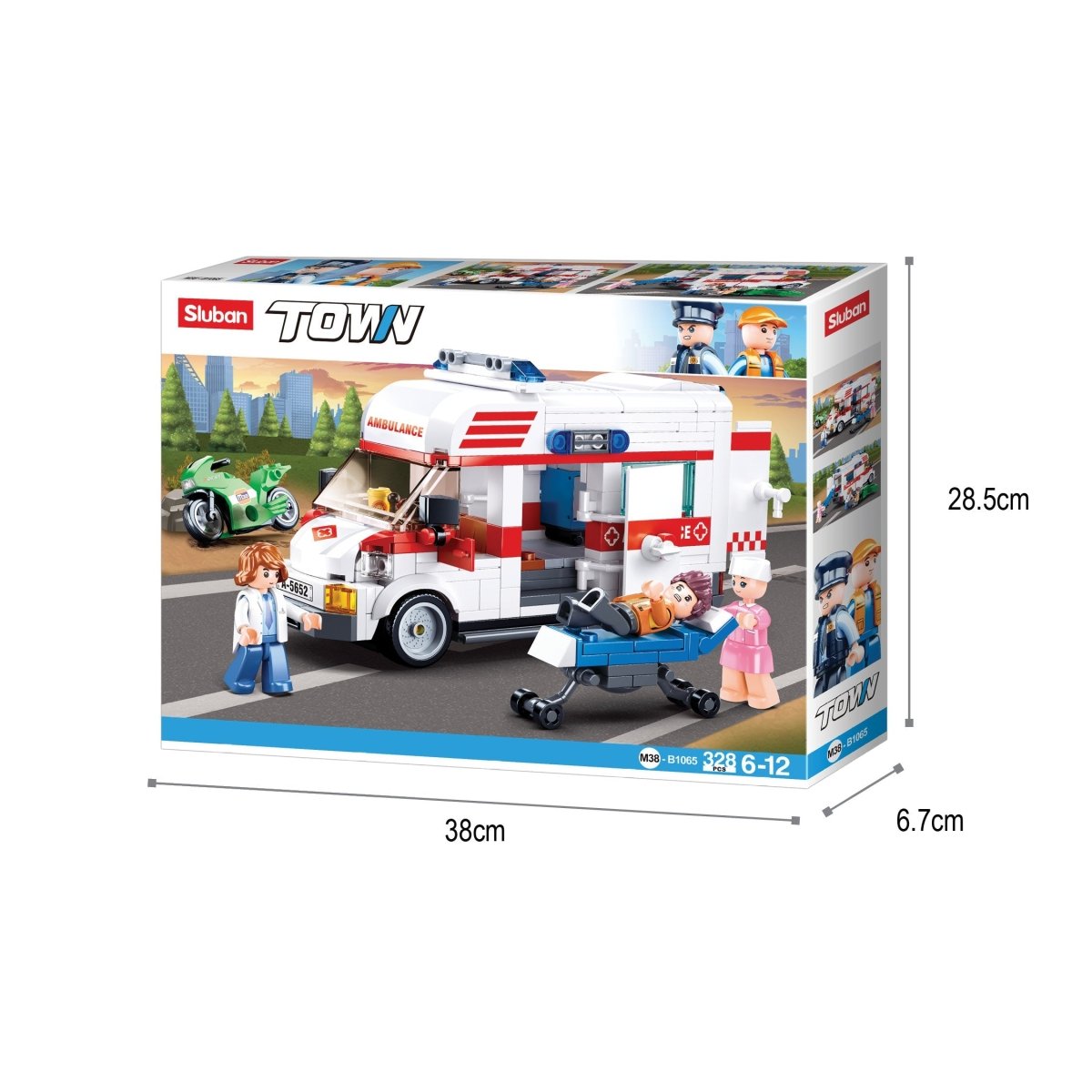 Sluban Ambulance-Large Building Blocks Kit - M38-B1065