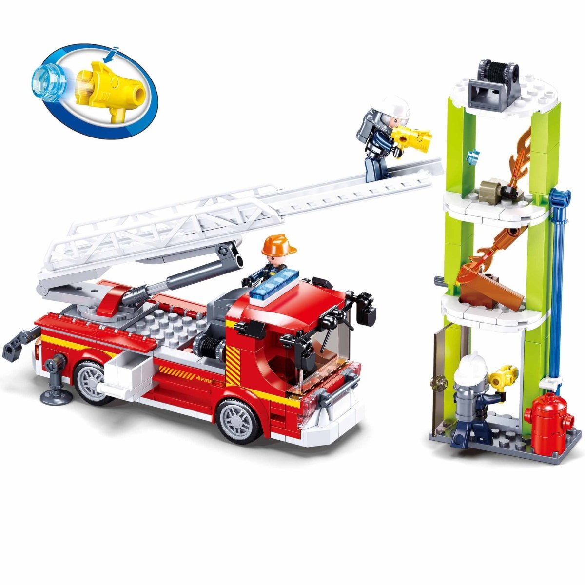 SLUBAN Building Blocks Kit for Boys and Girls - Fire Engine - M38-B0966